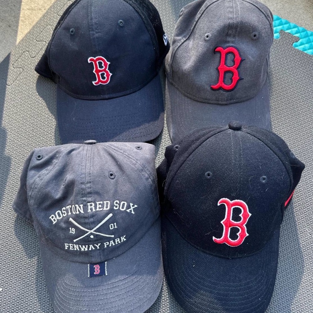 Boston Red Sox Baseball Cap Lot